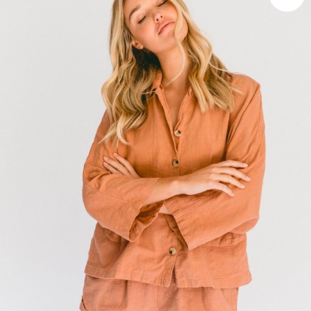 Mate the Label Linen Lounge shirt